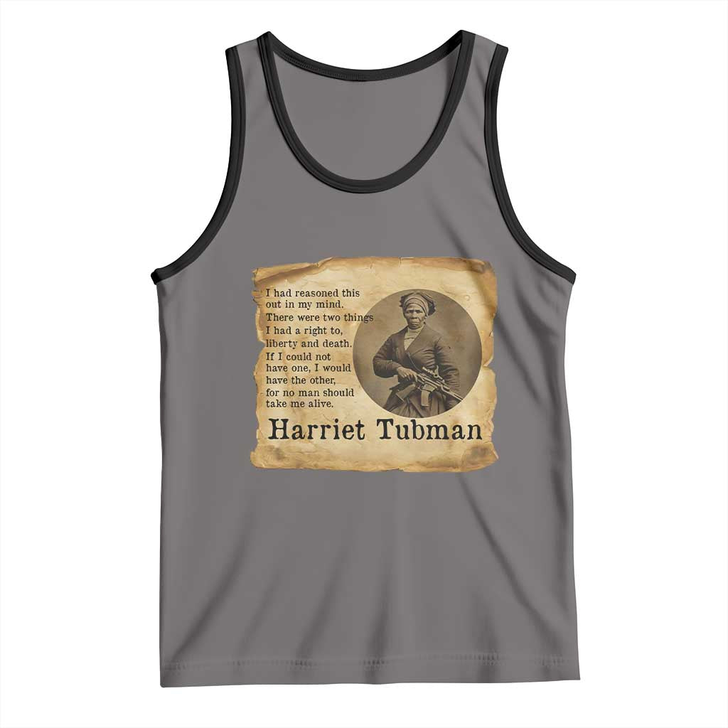 Harriet Tubman Quote Tank Top Liberty Or Death Empowerment Gift - Wonder Print Shop