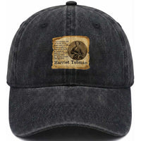 Harriet Tubman Quote Washed Cotton Baseball Cap Liberty Or Death Empowerment Gift