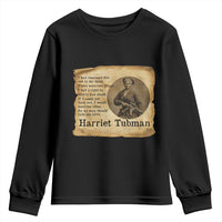 Harriet Tubman Quote Youth Sweatshirt Liberty Or Death Empowerment Gift - Wonder Print Shop