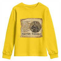 Harriet Tubman Quote Youth Sweatshirt Liberty Or Death Empowerment Gift - Wonder Print Shop