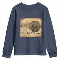 Harriet Tubman Quote Youth Sweatshirt Liberty Or Death Empowerment Gift - Wonder Print Shop