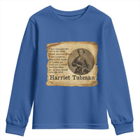 Harriet Tubman Quote Youth Sweatshirt Liberty Or Death Empowerment Gift - Wonder Print Shop