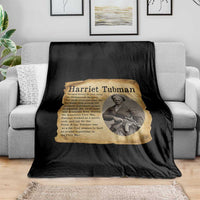 Vintage Harriet Tubman Poster Throw Blanket Female Empowerment History Gift - Wonder Print Shop