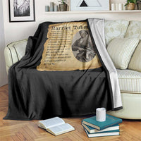Vintage Harriet Tubman Poster Throw Blanket Female Empowerment History Gift - Wonder Print Shop