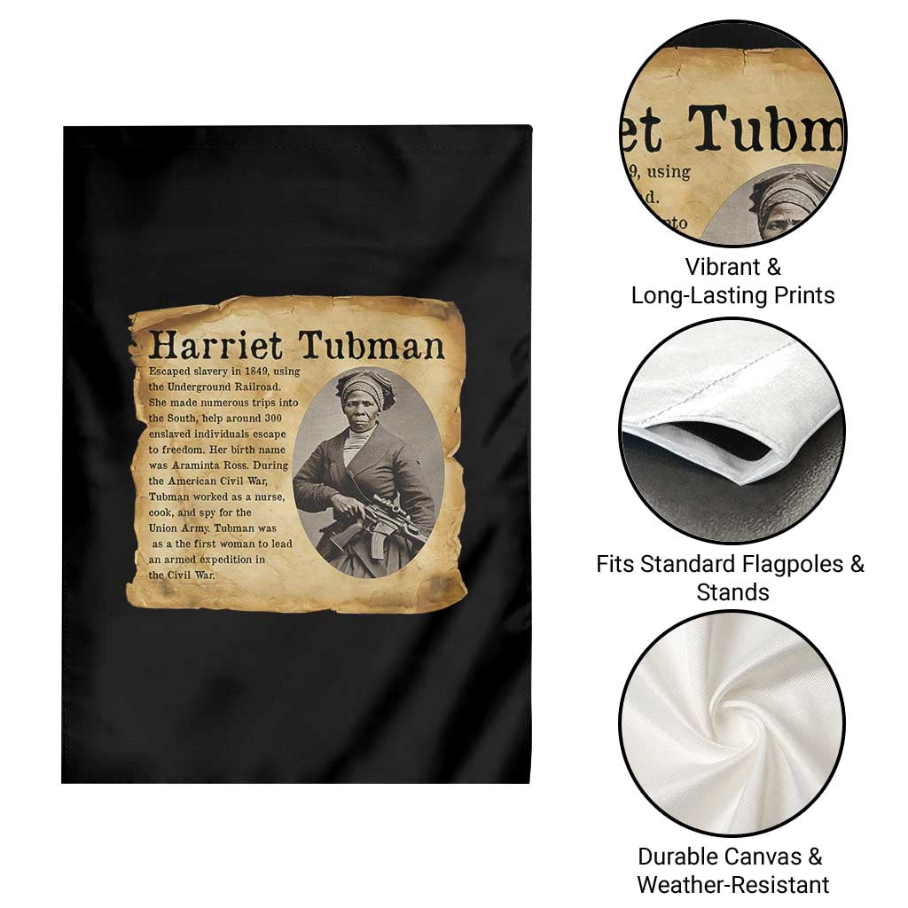 Vintage Harriet Tubman Poster Garden Flag Female Empowerment History Gift - Wonder Print Shop
