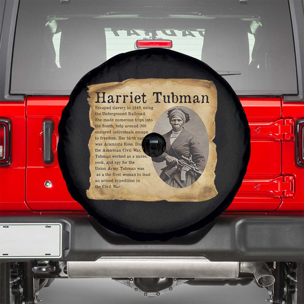 Vintage Harriet Tubman Poster Spare Tire Cover Female Empowerment History Gift - Wonder Print Shop
