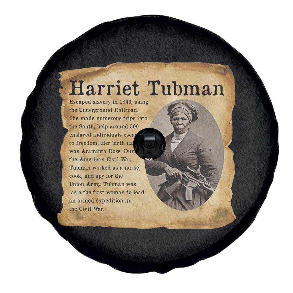 Vintage Harriet Tubman Poster Spare Tire Cover Female Empowerment History Gift - Wonder Print Shop