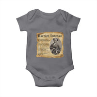 Vintage Harriet Tubman Poster Baby Onesie Female Empowerment History Gift - Wonder Print Shop
