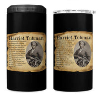 Vintage Harriet Tubman Poster 4 in 1 Can Cooler Tumbler Female Empowerment History Gift - Wonder Print Shop