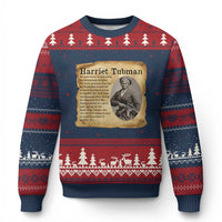 Vintage Harriet Tubman Poster Ugly Christmas Sweater Female Empowerment History Gift - Wonder Print Shop