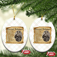 Vintage Harriet Tubman Poster Ceramic Ornament Female Empowerment History Gift - Wonder Print Shop
