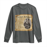Vintage Harriet Tubman Poster Long Sleeve Shirt Female Empowerment History Gift - Wonder Print Shop