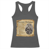 Vintage Harriet Tubman Poster Racerback Tank Top Female Empowerment History Gift - Wonder Print Shop