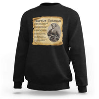 Vintage Harriet Tubman Poster Sweatshirt Female Empowerment History Gift - Wonder Print Shop