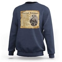 Vintage Harriet Tubman Poster Sweatshirt Female Empowerment History Gift - Wonder Print Shop