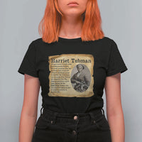 Vintage Harriet Tubman Poster T Shirt For Women Female Empowerment History Gift - Wonder Print Shop