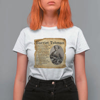 Vintage Harriet Tubman Poster T Shirt For Women Female Empowerment History Gift - Wonder Print Shop