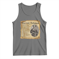 Vintage Harriet Tubman Poster Tank Top Female Empowerment History Gift - Wonder Print Shop