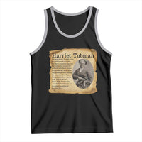 Vintage Harriet Tubman Poster Tank Top Female Empowerment History Gift - Wonder Print Shop