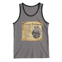 Vintage Harriet Tubman Poster Tank Top Female Empowerment History Gift - Wonder Print Shop