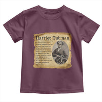 Vintage Harriet Tubman Poster Toddler T Shirt Female Empowerment History Gift - Wonder Print Shop