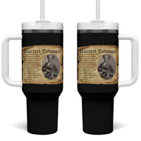 Vintage Harriet Tubman Poster Tumbler With Handle Female Empowerment History Gift - Wonder Print Shop