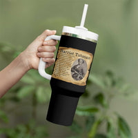 Vintage Harriet Tubman Poster Tumbler With Handle Female Empowerment History Gift - Wonder Print Shop