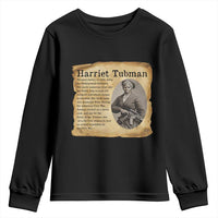 Vintage Harriet Tubman Poster Youth Sweatshirt Female Empowerment History Gift - Wonder Print Shop