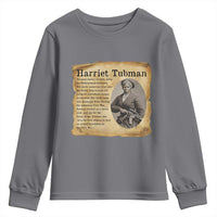 Vintage Harriet Tubman Poster Youth Sweatshirt Female Empowerment History Gift - Wonder Print Shop