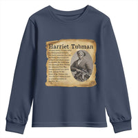 Vintage Harriet Tubman Poster Youth Sweatshirt Female Empowerment History Gift - Wonder Print Shop