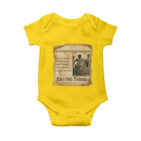 Harriet Tubman Quote Baby Onesie I Freed A Thousand People Vintage Poster - Wonder Print Shop