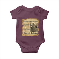 Harriet Tubman Quote Baby Onesie I Freed A Thousand People Vintage Poster - Wonder Print Shop
