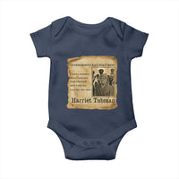 Harriet Tubman Quote Baby Onesie I Freed A Thousand People Vintage Poster - Wonder Print Shop