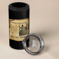 Harriet Tubman Quote 4 in 1 Can Cooler Tumbler I Freed A Thousand People Vintage Poster - Wonder Print Shop