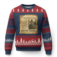 Harriet Tubman Quote Ugly Christmas Sweater I Freed A Thousand People Vintage Poster - Wonder Print Shop