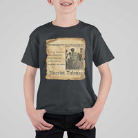 Harriet Tubman Quote T Shirt For Kid I Freed A Thousand People Vintage Poster - Wonder Print Shop