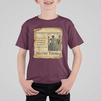 Harriet Tubman Quote T Shirt For Kid I Freed A Thousand People Vintage Poster - Wonder Print Shop