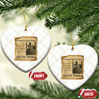 Harriet Tubman Quote Ceramic Ornament I Freed A Thousand People Vintage Poster - Wonder Print Shop