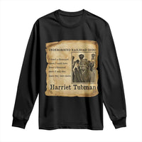 Harriet Tubman Quote Long Sleeve Shirt I Freed A Thousand People Vintage Poster - Wonder Print Shop