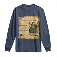 Harriet Tubman Quote Long Sleeve Shirt I Freed A Thousand People Vintage Poster - Wonder Print Shop