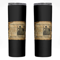 Harriet Tubman Quote Skinny Tumbler I Freed A Thousand People Vintage Poster - Wonder Print Shop