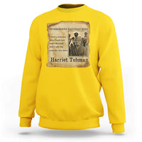 Harriet Tubman Quote Sweatshirt I Freed A Thousand People Vintage Poster - Wonder Print Shop