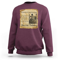 Harriet Tubman Quote Sweatshirt I Freed A Thousand People Vintage Poster - Wonder Print Shop
