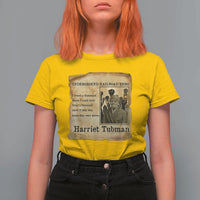 Harriet Tubman Quote T Shirt For Women I Freed A Thousand People Vintage Poster - Wonder Print Shop