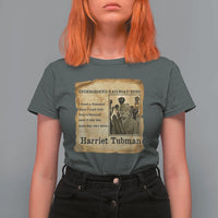 Harriet Tubman Quote T Shirt For Women I Freed A Thousand People Vintage Poster - Wonder Print Shop