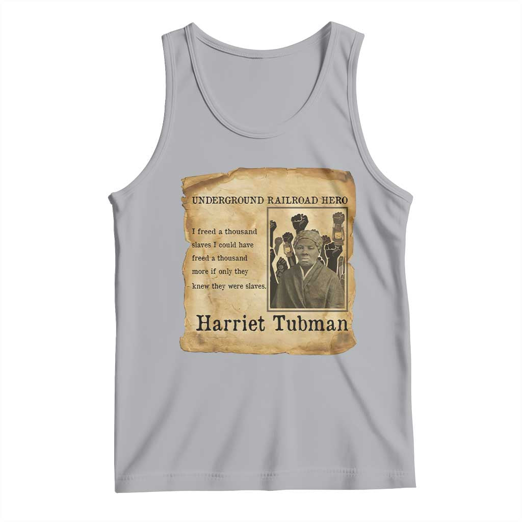 Harriet Tubman Quote Tank Top I Freed A Thousand People Vintage Poster - Wonder Print Shop