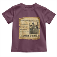 Harriet Tubman Quote Toddler T Shirt I Freed A Thousand People Vintage Poster - Wonder Print Shop