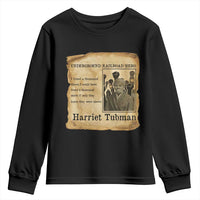 Harriet Tubman Quote Youth Sweatshirt I Freed A Thousand People Vintage Poster - Wonder Print Shop