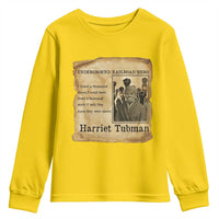 Harriet Tubman Quote Youth Sweatshirt I Freed A Thousand People Vintage Poster - Wonder Print Shop