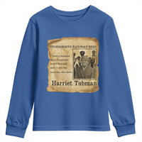 Harriet Tubman Quote Youth Sweatshirt I Freed A Thousand People Vintage Poster - Wonder Print Shop